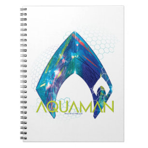 Aquaman   Refracted Aquaman Logo Notebook