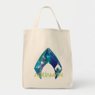 Aquaman   Refracted Aquaman Logo Tote Bag
