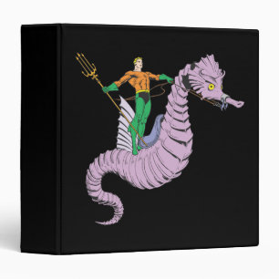 Aquaman Rides Seahorse Binder