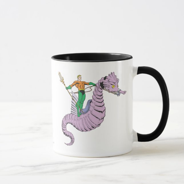 Aquaman Rides Seahorse Mug (Right)