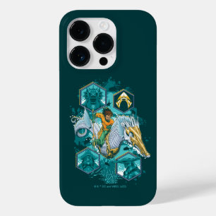 Aquaman Riding Seahorse Across Kingdoms Case-Mate iPhone 14 Pro Case