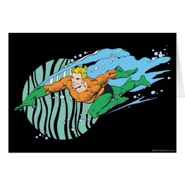 Aquaman saute à gauche (Devant horizontal)