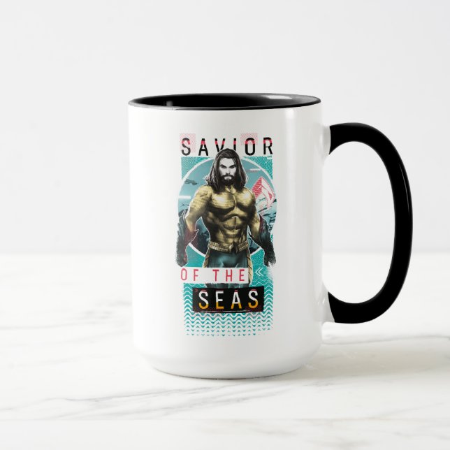 Aquaman | "Saviour Of The Seas" Modernist Graphic Mug (Right)