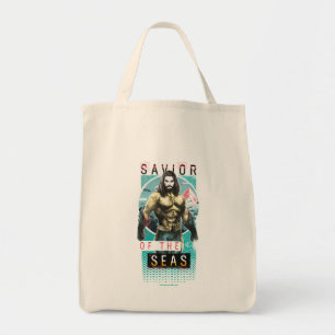 Aquaman   "Saviour Of The Seas" Modernist Graphic Tote Bag