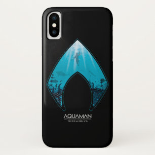 Aquaman   See Through Aquaman Logo Ocean Graphic Case-Mate iPhone Case