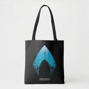 Aquaman See Through Aquaman Logo Ocean Graphic Tote Bag