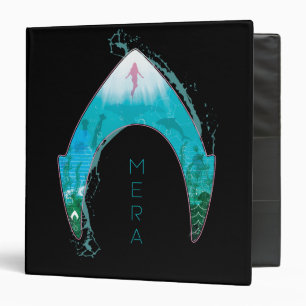 Aquaman   See Through Mera Symbol Ocean Graphic Binder