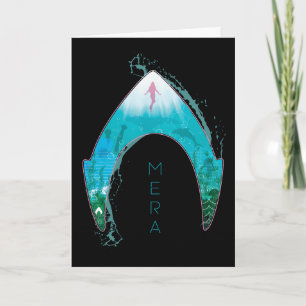 Aquaman   See Through Mera Symbol Ocean Graphic Card