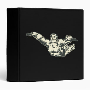 Aquaman Soars BW Binder