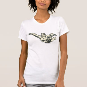 Aquaman Soars BW T-Shirt