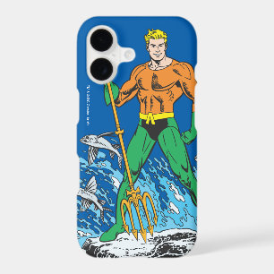 Aquaman Stands with Pitchfork