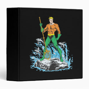 Aquaman Stands with Pitchfork Binder