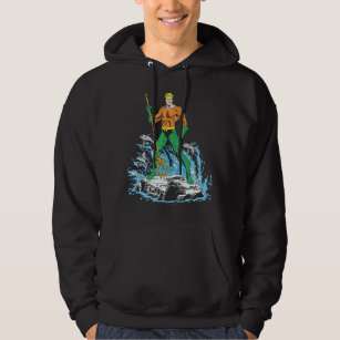 Aquaman Stands with Pitchfork Hoodie
