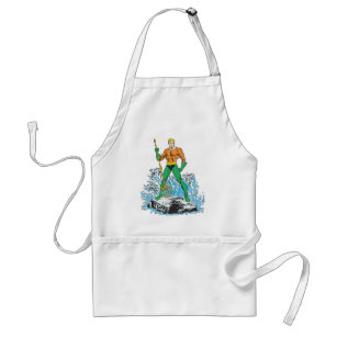 Aquaman Stands with Pitchfork Standard Apron