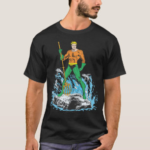 Aquaman Stands with Pitchfork T-Shirt