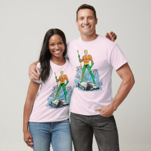 Aquaman Stands with Pitchfork T-Shirt