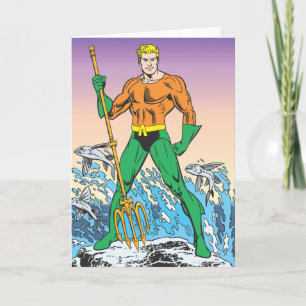 Aquaman Stands With Spear Card