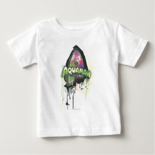 Aquaman - Twisted Innocence Letter Baby T-Shirt