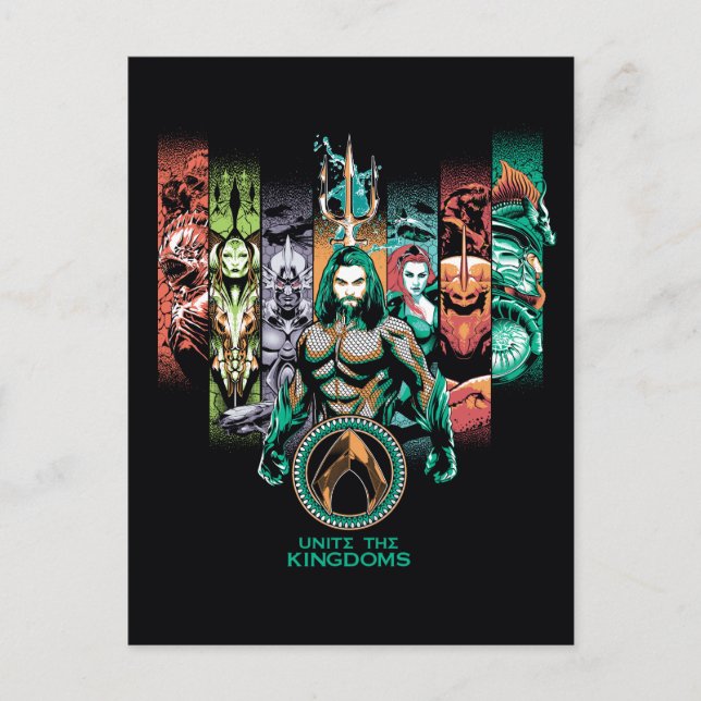 Aquaman | "Unite The Kingdoms" Atlanteans Graphic Postcard (Front)