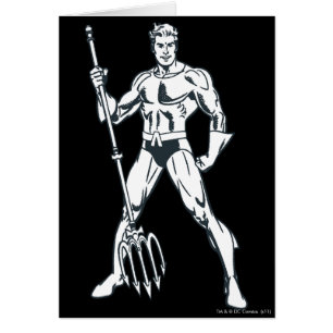 Aquaman with Pitchfork BW