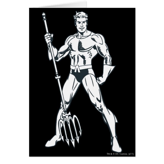 Aquaman with Pitchfork BW (Front)