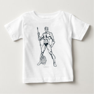 Aquaman with Pitchfork BW Baby T-Shirt