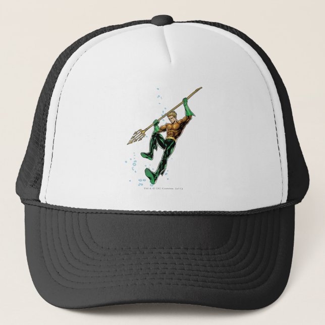 Aquaman with Spear Trucker Hat (Front)