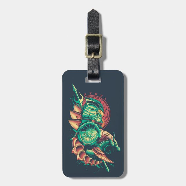 Aquaman | Xebel King Nereus Graphic Luggage Tag (Front Vertical)