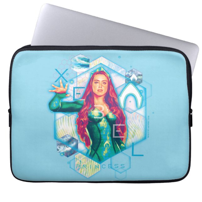 Aquaman | Xebel Princess Mera Hexagonal Graphic Laptop Sleeve (Front)