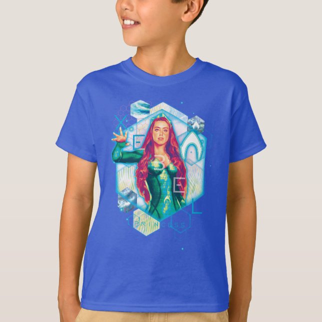 Aquaman | Xebel Princess Mera Hexagonal Graphic T-Shirt (Front)