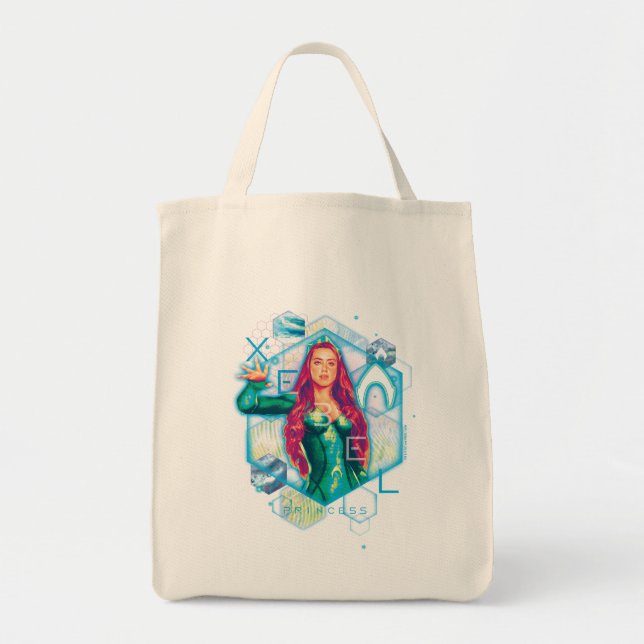 Aquaman | Xebel Princess Mera Hexagonal Graphic Tote Bag (Front)