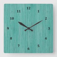 Aquamarine Bamboo Wood Grain Look