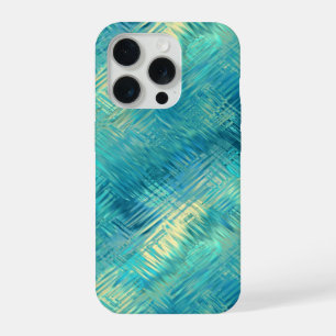 Aquamarine Blue Crystal Gel Texture iPhone 15 Pro Case