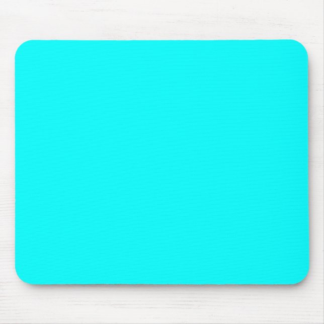 Aquamarine Blue  Elegant Fashion Colour Mouse Pad (Front)