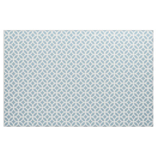 Aquamarine Blue Geometric Pattern Fabric