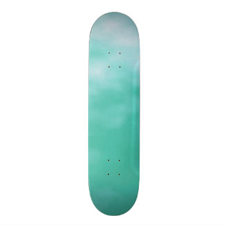 Aquamarine Blue Green Seafoam Customizable Deck Skateboard