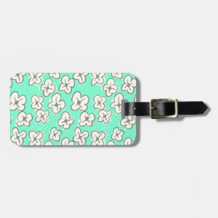 Aquamarine Dogwoods Luggage Tag