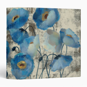Aquamarine Floral Binder