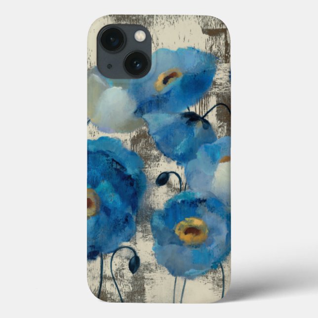 Aquamarine Floral Case-Mate iPhone Case (Back)