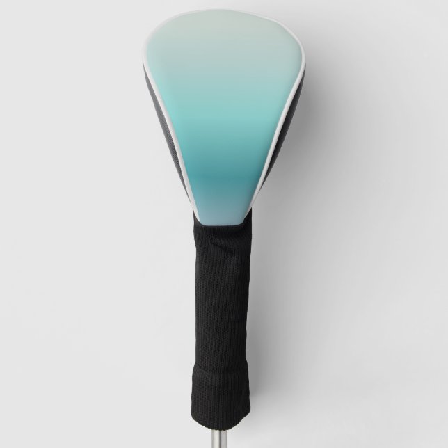 Aquamarine Gradient Golf Head Cover (Front)