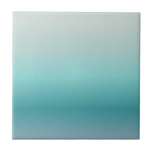 Aquamarine Gradient Minimal Design Tile
