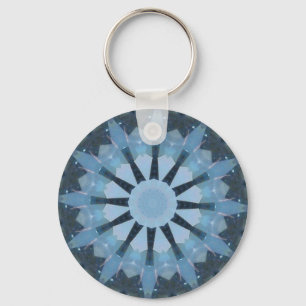 Aquamarine Kaleidoscope Keychain