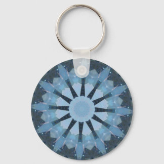 Aquamarine Kaleidoscope Keychain
