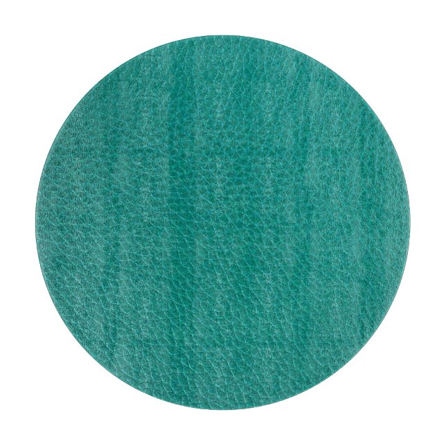 Aquamarine Leather: Fashionable Snake Texture. Cutting Board (Front)