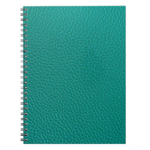 Aquamarine Leather: Fashionable Snake Texture. Notebook