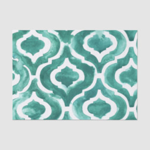 Aquamarine Motif IV Tissue Paper