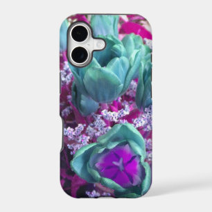 Aquamarine N Purple Tulips iPhone 5 case