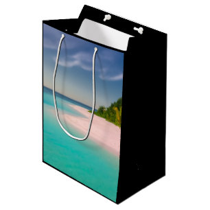 Aquamarine Ocean Tropical Beach Scenic Medium Gift Bag