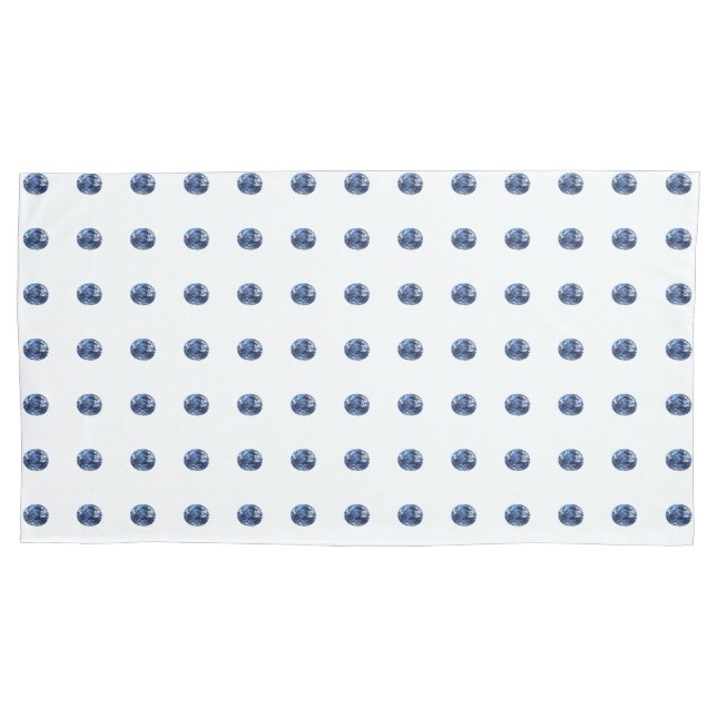 Aquamarine Pattern Pillowcase (Front-Left)