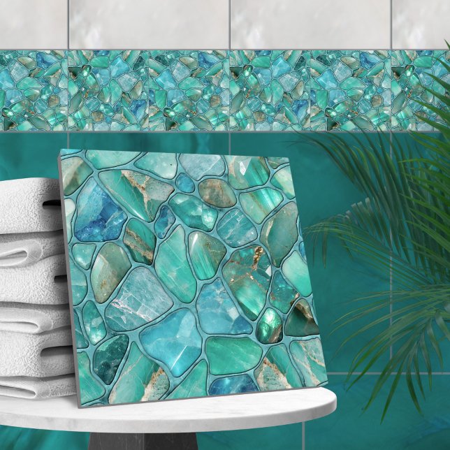 Aquamarine pebbles tile (Creator Uploaded)